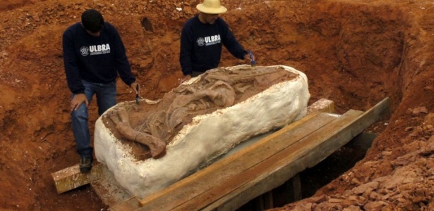 O fóssil do predador gigante foi encontrado no município de Dona Francisca (RS); veja no álbum