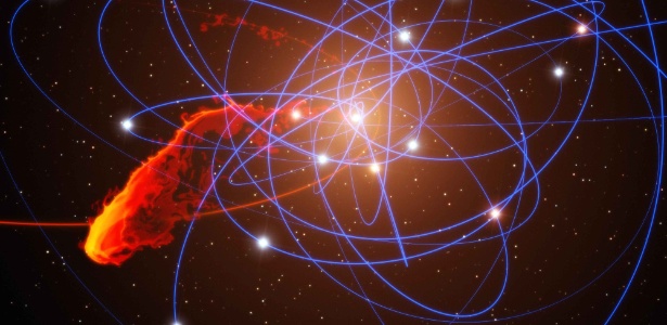 Nuvem de gás é refeição do "ogre do cosmos" Concepcao-artistica-mostra-uma-nuvem-de-gas-sendo-devorada-pelo-buraco-negro-que-fica-no-centro-da-via-lactea-o-achado-foi-feito-com-ajuda-do-telescopio-vlt-very-large-telescope-do-1323970974049_615x300