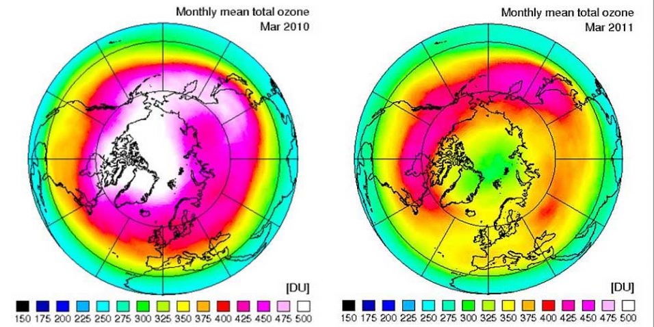 Ozônio no Polo Norte