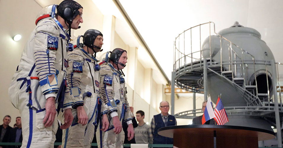 Astronautas se preparam para nova expedição