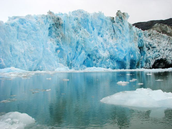 Derretimento de gelo no Chile