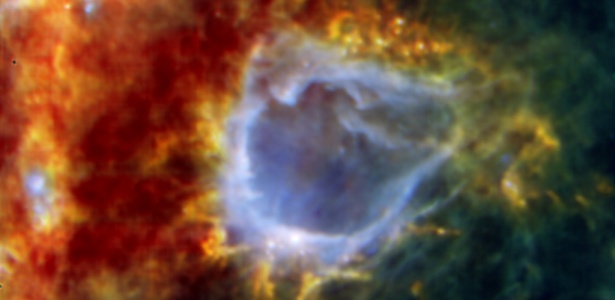 Nuvem de estrelas em formação captada pelo telescópio Herschel; veja no álbum do mês - ESA