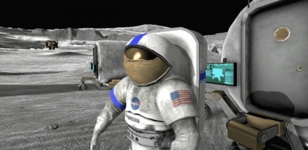 O jogo simula uma base lunar futurista; clique aqui para ver mais imagens - Nasa