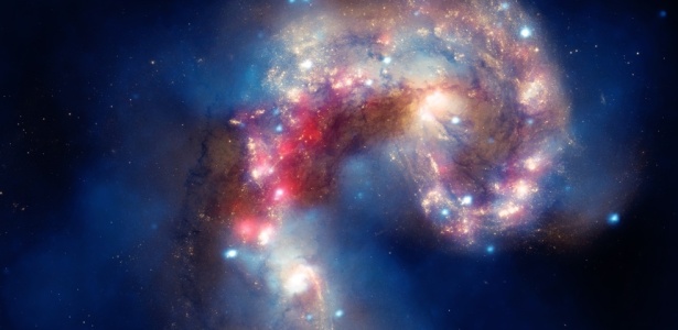 As galáxias Antenas; clique aqui para ver também outras imagens do mês - Nasa/ESA/JPL-Caltech