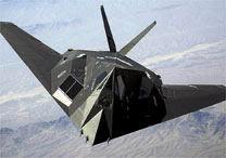 O F-117, usado na Operao Tempestade do Deserto, no Iraque, em 1991